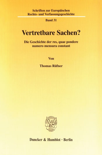 Cover: Vertretbare Sachen?