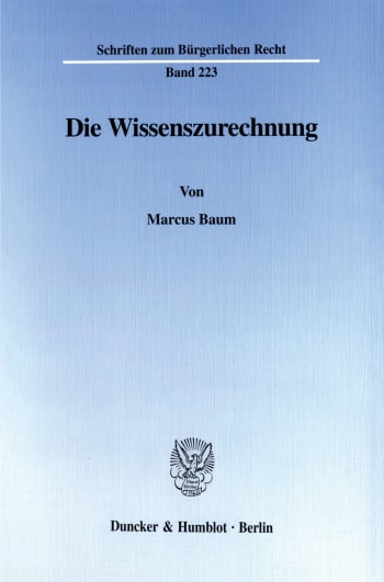 Cover: Die Wissenszurechnung