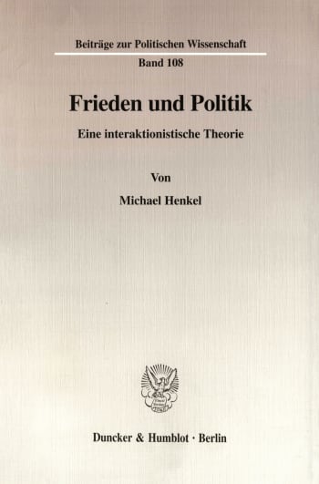 Cover: Frieden und Politik