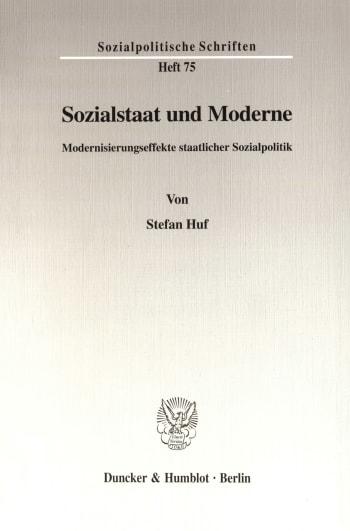 Cover: Sozialstaat und Moderne