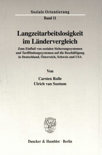 Cover: Langzeitarbeitslosigkeit im Ländervergleich