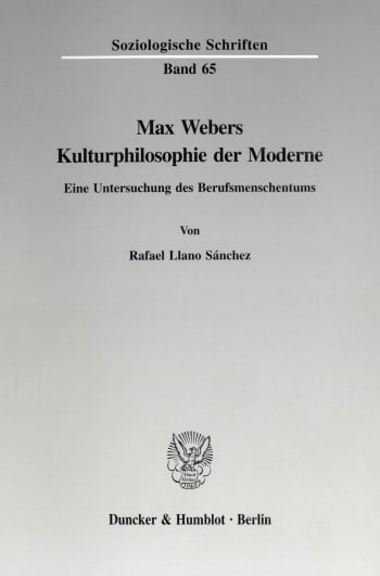 Cover: Max Webers Kulturphilosophie der Moderne