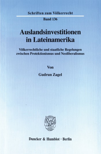 Cover: Auslandsinvestitionen in Lateinamerika