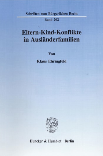 Cover: Eltern-Kind-Konflikte in Ausländerfamilien