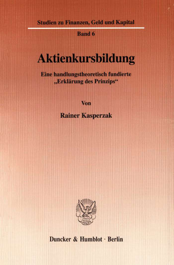 Cover: Aktienkursbildung