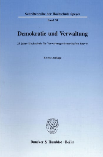 Cover: Demokratie und Verwaltung