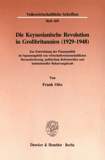 Cover: Die Keynesianische Revolution in Großbritannien (1929-1948)