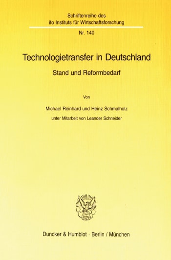 Cover: Technologietransfer in Deutschland