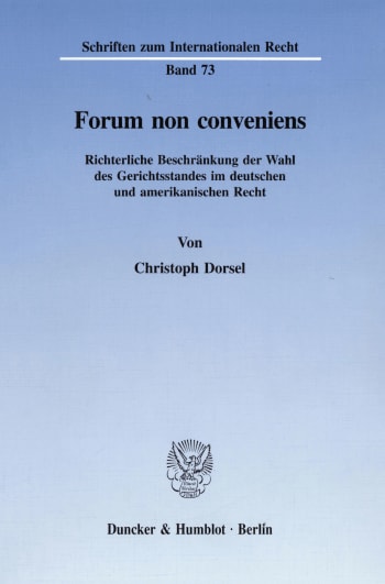 Cover: Forum non conveniens