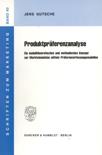 Cover: Produktpräferenzanalyse