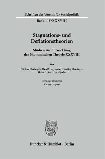 Cover: Stagnations- und Deflationstheorien