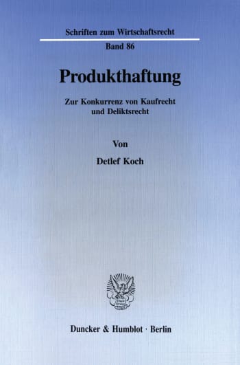 Cover: Produkthaftung