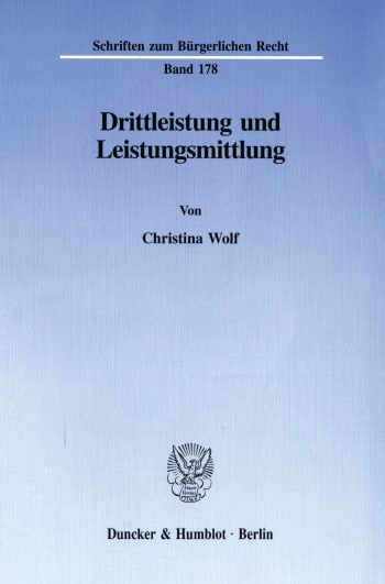 Cover: Drittleistung und Leistungsmittlung