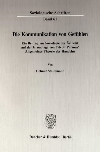 Cover: Die Kommunikation von Gefühlen