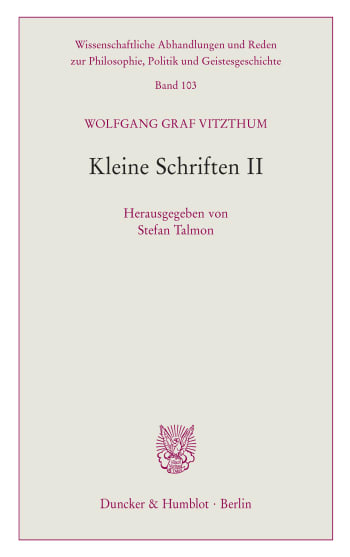 Cover: Kleine Schriften II