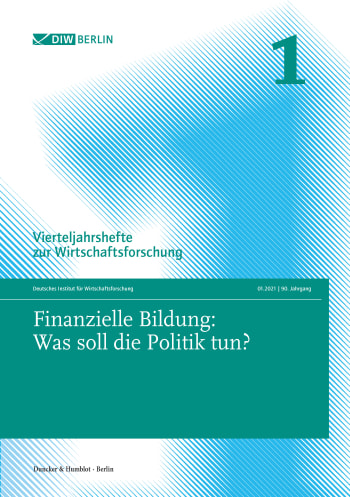 Cover: Finanzielle Bildung: Was soll die Politik tun?
