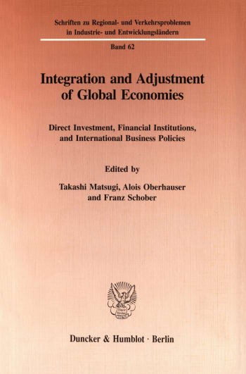 Cover: Integration and Adjustment of Global Economies