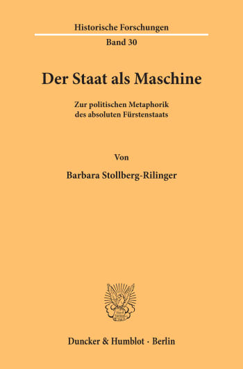 Cover: Der Staat als Maschine