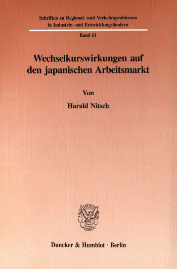 Cover: Wechselkurswirkungen auf den japanischen Arbeitsmarkt