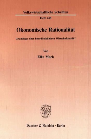 Cover: Ökonomische Rationalität