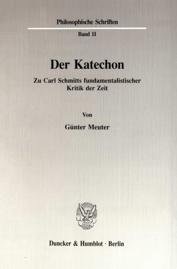 Cover: Der Katechon