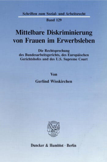 Cover: Mittelbare Diskriminierung von Frauen im Erwerbsleben