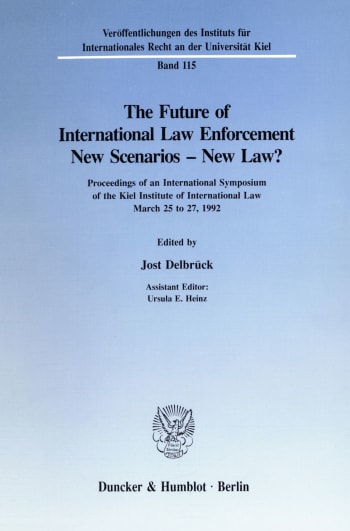 Cover: The Future of International Law Enforcement. New Scenarios - New Law?