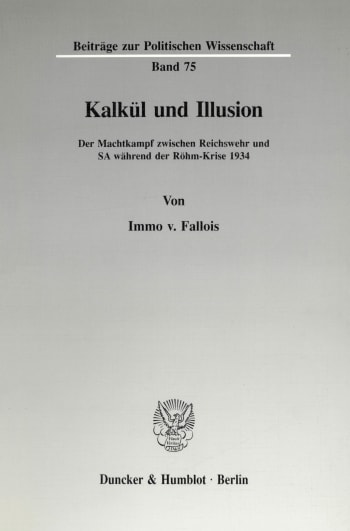 Cover: Kalkül und Illusion