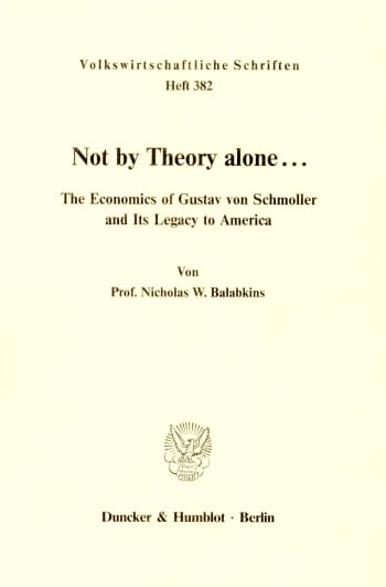 Cover: Not by Theory alone ..