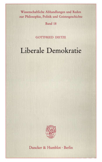 Cover: Liberale Demokratie