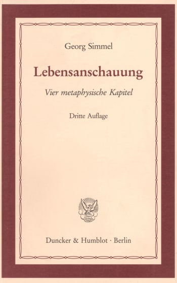 Cover: Lebensanschauung