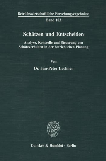 Cover: Schätzen und Entscheiden