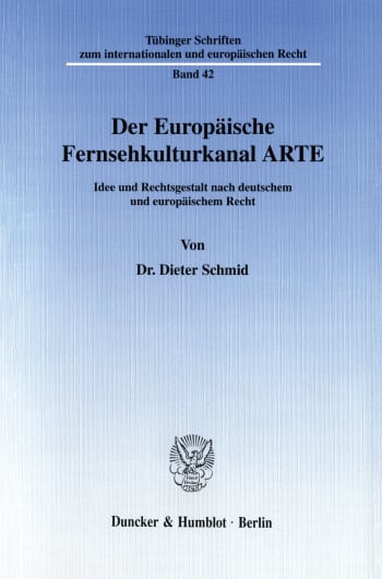 Cover: Der Europäische Fernsehkulturkanal ARTE