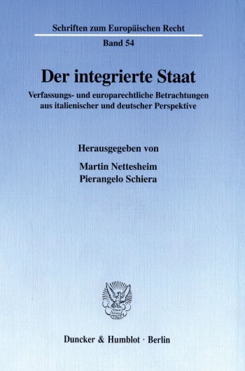 Cover: Der integrierte Staat