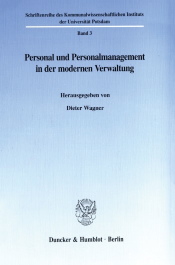 Cover: Personal und Personalmanagement in der modernen Verwaltung