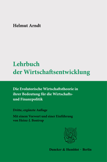 Cover: Lehrbuch der Wirtschaftsentwicklung