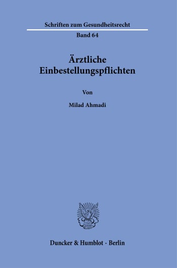 Cover: Ärztliche Einbestellungspflichten