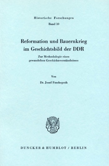 Cover: Reformation und Bauernkrieg im Geschichtsbild der DDR