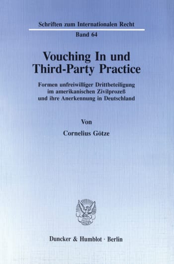 Cover: Vouching In und Third-Party Practice