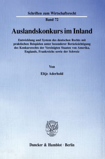 Cover: Auslandskonkurs im Inland