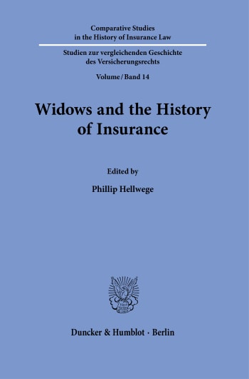 Cover: Widows and the History of Insurance