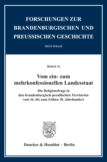 Cover: Vom ein- zum mehrkonfessionellen Landesstaat