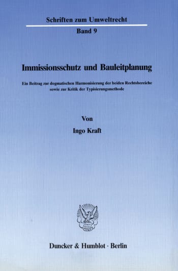 Cover: Immissionsschutz und Bauleitplanung