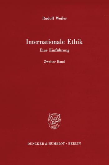 Cover: Internationale Ethik. Eine Einführung