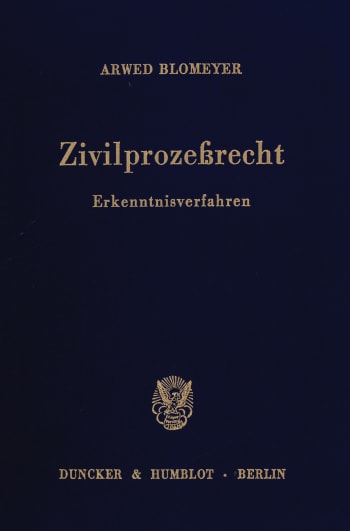 Cover: Zivilprozeßrecht