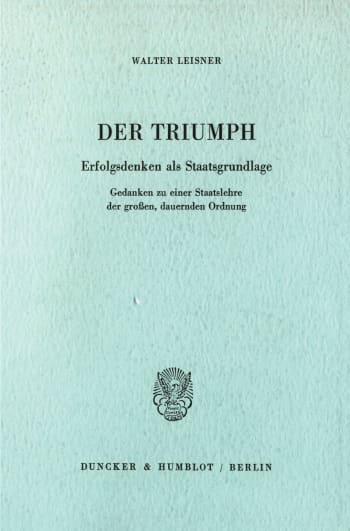 Cover: Der Triumph