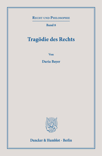 Cover: Tragödie des Rechts