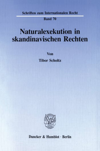 Cover: Naturalexekution in skandinavischen Rechten