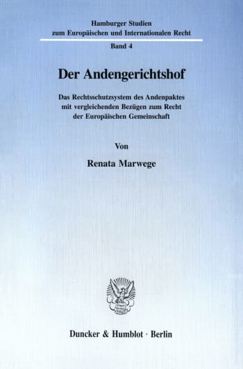 Cover: Der Andengerichtshof