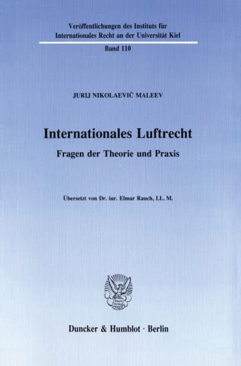 Cover: Internationales Luftrecht